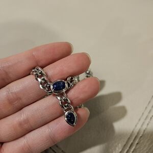 Luv AJ Lapis Lariat Necklace